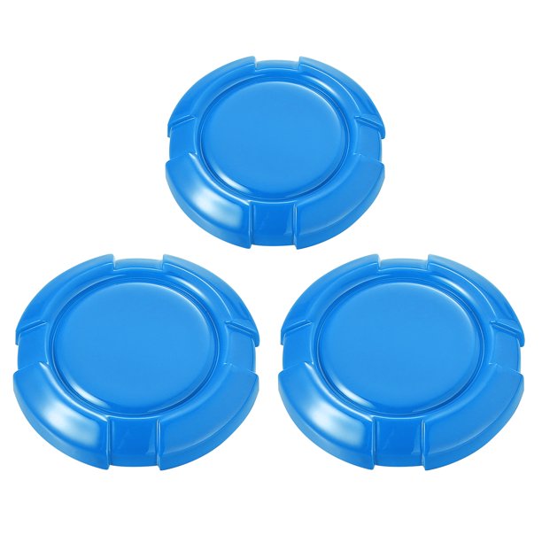 Coche Exterior Puerta Llave Conector Cubierta Panel Agujero Brillante 3uds Azul claro
