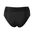 thumbnail image 3 of Dresfit Women's High Waisted Bikini Bottoms - Sexy Minimal Coverage Swim Briefs Black XL, 3 of 5