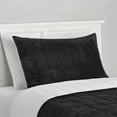 thumbnail image 2 of Mainstays Corduroy Pillow Sham, King, Black, 1 Pack, 2 of 5
