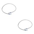 thumbnail image 1 of Dalazy Motorcycle Brake Oil Hose Line Pipe Fitting Durable Stainless Steel Braided Silver 120cm 2Set, 1 of 6