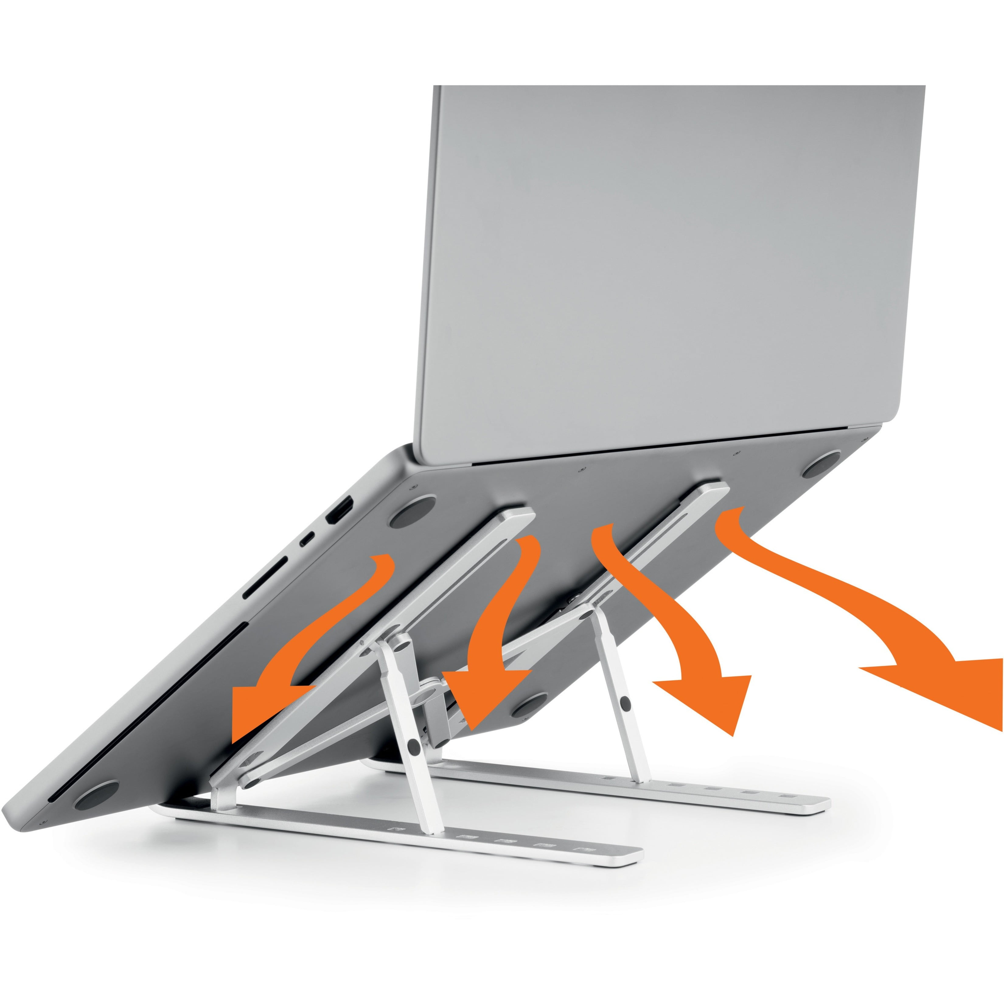Durable Laptop Stand which is foldable and portable for mobile devices such as laptops (up to 5 kg).
