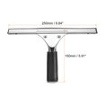 thumbnail image 2 of Uxcell Shower Window Squeegee Stainless Steel All Purpose Cleaning Tool 9.84 Inch Black, 2 of 6