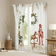 thumbnail image 3 of Castle Fairy Xmas Nutcracker Black Out Curtains for Teenagers,Lodge Cabin Curtains Pack of 2 (42x63 Each),Christmas Tree Bedroom Curtains,Breathable Home Decor, 3 of 6