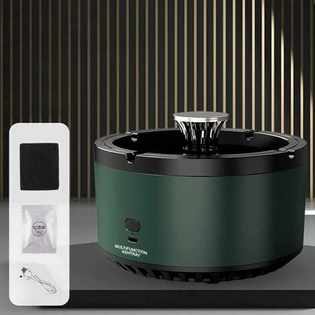 BotaniNest Smart Home Air Purifier For USB Rechargeable Air Cleaner Compact Multifunctional Ashtray With 4 Hour Charge
