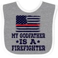 thumbnail image 3 of Inktastic Firefighter Godfather Fireman Boys or Girls Baby Bib, 3 of 4