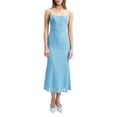 thumbnail image 1 of Bardot Robe Midi en Maille pour Femmes, Bleu, 8, 1 of 1