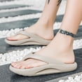 thumbnail image 2 of Zapatillas de gran tamaño, chanclas de verano de estilo coreano a la moda para hombre, ropa exterior, suela gruesa, zapatillas de playa de alto rebote para parejas, 2 of 6