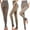Khaki, variant on Lovskoo 2024 3 Pairs Fleece Lined Tights Women Stirrup Leggings Fleece Translucent Leggings Winter Thermal Sheer Tights Warm Fake Pantyhose for Women Girl Khaki