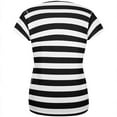 thumbnail image 2 of Halloween Prisoner Old Time Striped Costume All Over Womens T Shirt Multi LG, 2 of 2