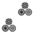 thumbnail image 2 of Bearachild Juego de accesorios de decoración de cocina de 3 piezas: salvamanteles de silicona elegantes y resistentes al calor, seguros para los Type2 NO2, 2 of 6