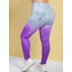 thumbnail image 4 of Estampado 3D OMBRE PLUS TAMAÑO DE JEJAS Rosegal Leggings de talla grande, 4 of 5