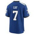 thumbnail image 3 of Men's Nike Matt Gay Royal Indianapolis Colts Indiana Nights Alternate Game Jersey, 3 of 6