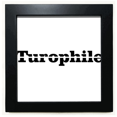 thumbnail image 1 of Elegante palabra turophile Mesa de pared con marco cuadrado negro, 1 of 4