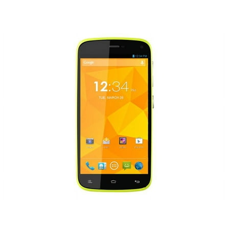 BLU Life Play - 3G smartphone - RAM 1 GB / Internal Memory 4 GB - microSD slot - LCD display - 4.7" - 1280 x 720 pixels - rear camera 8 MP - yellow