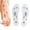 Clear1, variant on JINCBY Skin Care,Pads Relief For Aching Feet With Magnetic Acupressure Inserts Comfortable And Breathable Magnetic Insole 8 Magnets Massage Breathable Magnetic Iron Insole,Git for women