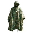 thumbnail image 2 of Rothco Vinyl Poncho, Woodland Camo, 2 of 3