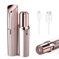 thumbnail image 1 of Máquina de afeitar facial para mujer, dispositivo de depilación facial, recargable por USB, 1 of 6