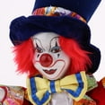 thumbnail image 4 of TISHITA 18cm Clown Collection Red Haired Clown Doll Figure Porcelain Dolls Model Toy, 4 of 8
