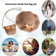 thumbnail image 5 of Sombrero de mujer con circunferencia de 56-58 cm, sombrero de sol con protección solar para verano, sombrero de paja para playa y conjunto de bolsa de paja, 5 of 5