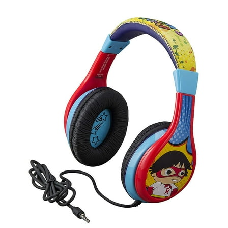 Ryan's World Wired Headphones with Volume Limiting and Adjustable Headband, 3.5mm Jack