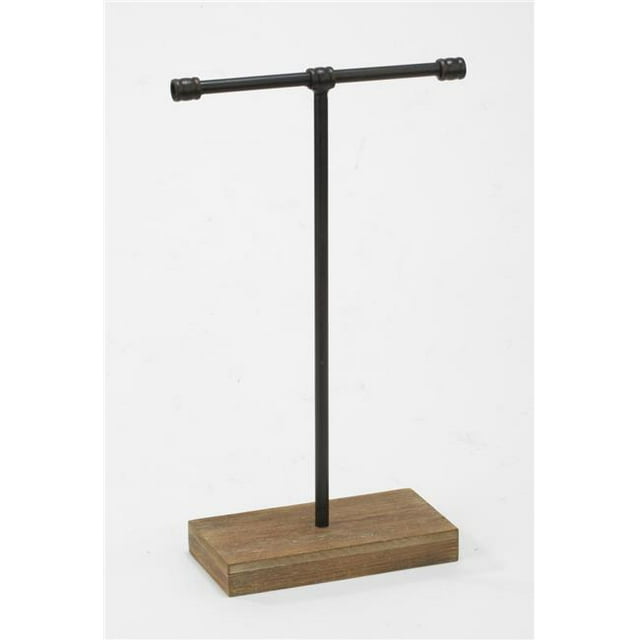 Tripar International 17912 Large Industrial T-Bar Jewelry Stand, Black