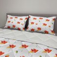 thumbnail image 2 of Watercolor Flowers Comforter & Sham Bedding Set, Pastel Meadow Poppy Idyllic Rural Buds Mother Nature Print, 3 pcs Duvet Set Microfiber Filling Quilt, 5 Sizes, Vermilion Yellow Green, by Ambesonne, 2 of 4