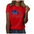 thumbnail image 2 of SMihono Hauts pour Femmes Été Décontracté Chic Femmes Décontracté Été Imprimé Manches Courtes Col Rond T-Shirt Ample Blouse Hauts T-Shirt Oversize pour Femmes 2023, 2 of 4