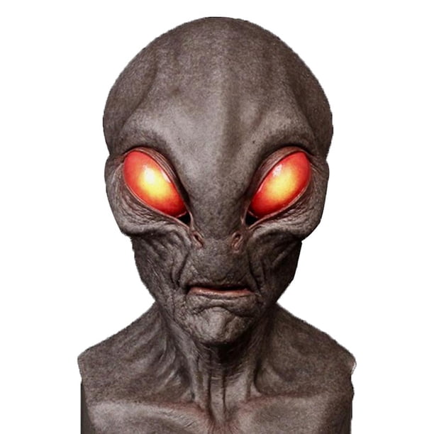 Máscara de Halloween, alienigena, cosplay, ovni, accesorios de látex para adultos