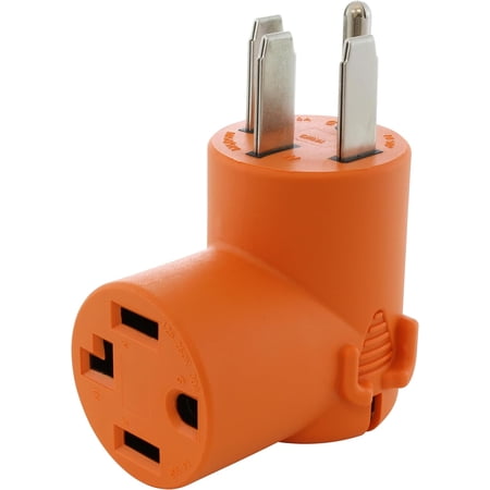 NEMA 14-50P 50Amp 4-Prong Range/ Generator/ EV Plug to 14-30R 4-Prong Dryer Outlet (Compt)