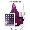 thumbnail image 2 of LAVA Women Small Sling Backpack Purse Waterproof Travel Crossbody Bags Hiking Chest Bag (Navy Blue), 2 of 6
