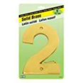 thumbnail image 2 of Hy-Ko Products 4323184 Number 2 5 In. Decorative Brass Number, 2 of 2