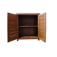 thumbnail image 4 of 31.5 Inch Potting Bench with Storage Cabinet and Metal Table Top for Outdoor/Patio, Garden Furniture Wood Workstation, Coffee, 4 of 8