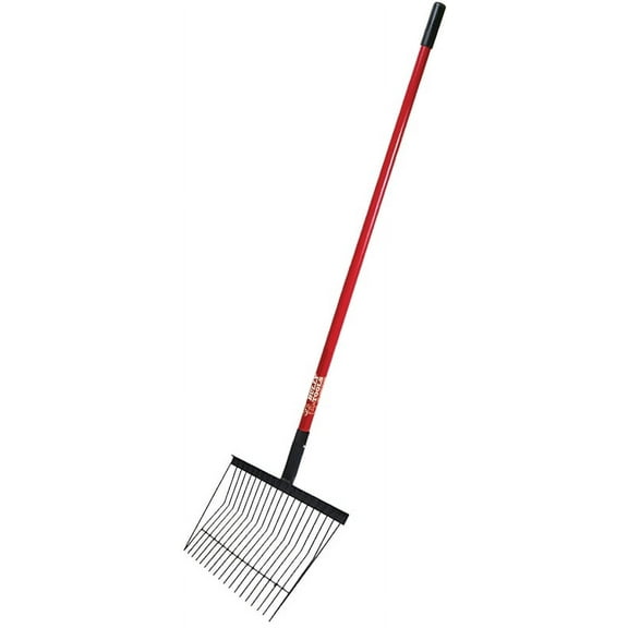 Bully Tools Stall Fork,Long Fiberglass Handle 92342