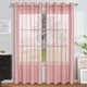 thumbnail image 5 of CaiYueKe Semi Sheer Curtains with Silver Embossed Pattern Modern Window Treatments for Living Room Bedroom Polyester Grommet Top Blackout Drapes Home Decor, 5 of 7