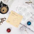 thumbnail image 2 of RECAPS Tapas de papel de aluminio para reutilizar c&aacute;psulas de caf&eacute; compatibles con Nespresso VertuoLine 200 piezas 62 mm, 2 of 7