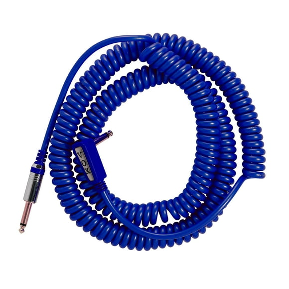 Cable en espiral azul VOX VCC090 de 1/4 pulgadas (9 m, con bolsa de malla)