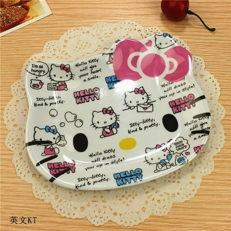 My Melody Sanrio Dinner Plate Hello Kitty Anime Baby Children Kawaii Saucer Tableware Cute Fruit Plates Cartoon Snacks Tray Gift 2226722