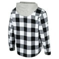 thumbnail image 3 of Men's Colosseum Black/White Air Force Falcons Buffalo Plaid Full-Zip Jacket, 3 of 3