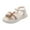 Beige, variant on Tkrady Girls Sandals Spring Summer New Comfortable Soft Soles Open Toe Shoes, Sizes 4-12 Years