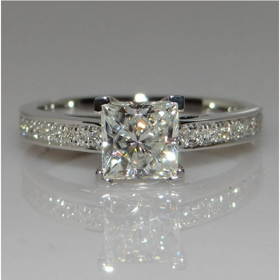 Fashion Four Claw Artificial Diamond Simple Japanese And Korean Ring