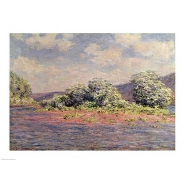 Posterazzi BALXIR240227LARGE la Seine à Port-Villez C.1890 Affiche Imprimée par Claude Monet - 36 x 24 Po - Grande