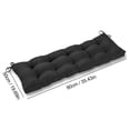thumbnail image 3 of Cojines y almohadillas para asiento con lazos, 40 x 40 x 5 cm, juego de 4 hermosos cojines reversibles a rayas para sillas de cocina, comedor y jardín para muebles de interior y exterior., 3 of 5