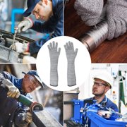 1 Pair Anti-puncture Cut Arm Sleeve Cut Resistant Knit Sleeves Outdoor Work Safety Anti-cutting