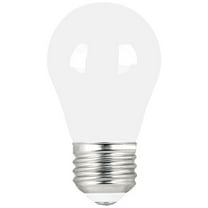 5 W, Compact LED Bulb, White, A15, 3000K Temp. Clear, Dimmable,PK2