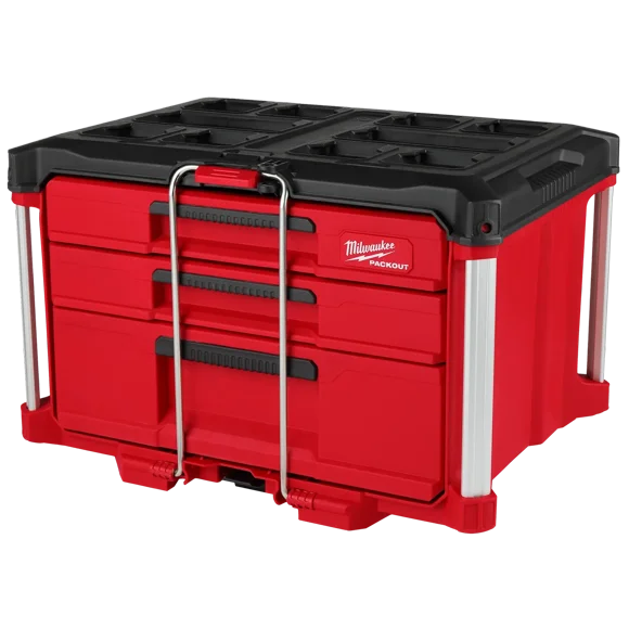 Milwaukee Tool PACKOUT 22 in. Modular 3-Drawer Multi Drawer Tool Box with Metal Reinforced Corners