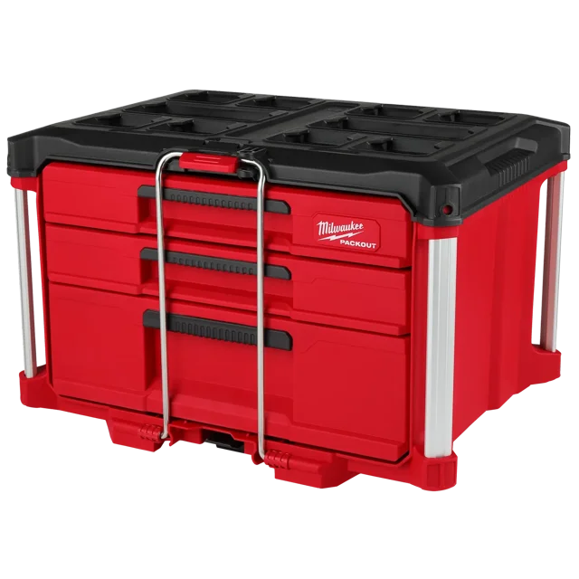 Milwaukee Tool PACKOUT 22 in. Modular 3-Drawer Multi Drawer Tool Box with Metal Reinforced Corners