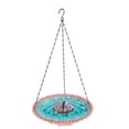 thumbnail image 2 of 2026 New Solar Cascade Hanging Bird Bath Fountain, Outdoor Hanging Bird Bath, Large Humming Birds Baths Fountains, with Solars Pump & Glass Bowl, for Outdoor, Gardens (Pink-Upgraded), 2 of 6