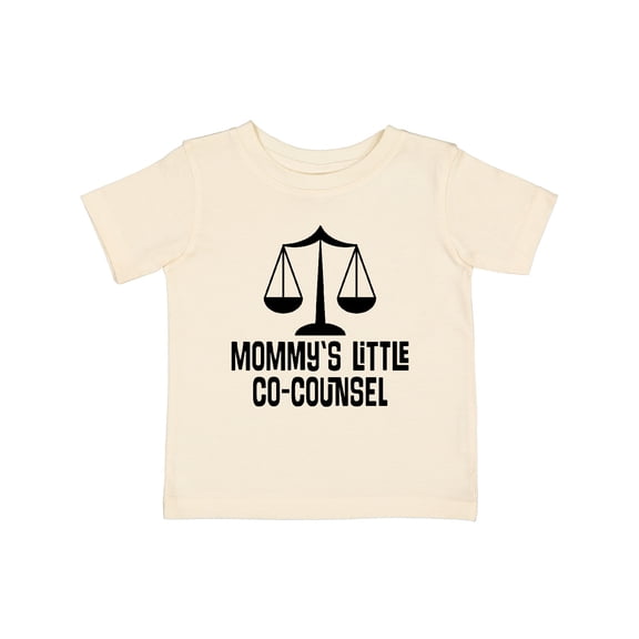Inktastic Mommy Little Co Counsel Lawyer Boys or Girls Baby T-Shirt