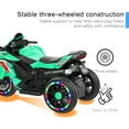 thumbnail image 6 of Techvida 12V Kids Ride on Motorcycle, Electric Trike Motorcycle for Boys Girls, LED Lights, Foot Pedal, Kids On Motorcycle for Boys Girls, 6 of 9