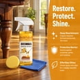 thumbnail image 4 of Beeswax Wood Polish Spray, Bees Wax Furniture Polish and Cleaner, Beeswax Essential Oil Wax, Beeswax Spray for Wood Furniture Floors and Living Rooms Kitchens(1), 4 of 9